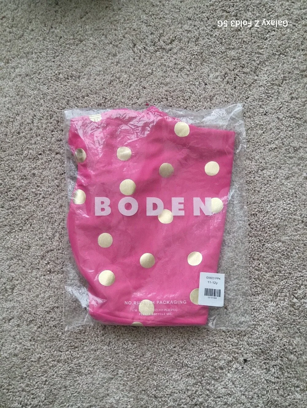 ♥️NWT♥️ Boden Girls Pink Polka Dot One-Piece Swimsuit with Crossback Straps